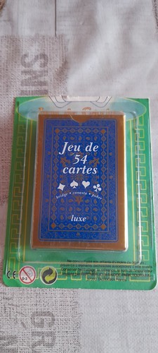 Jeu cartes étui - de, bleu.