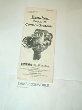 BEAULIEU SUPER 8 CAMERA SYSTEM Movie Camera 1969 PRICE LIST