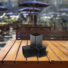 Supports de pergola muraux robustes pour toit incliné pour poteaux 4x4 pouces