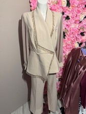 Ensemble tailleur femme beige