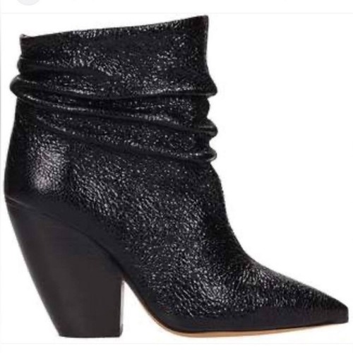 Iro black ruched leather - ruched,