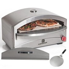 Four Pizza Gaz KEMPER 4800W Inox Pierre Réfractaire 400°C +Spatule
