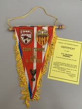 Arsenal Valencia CF coupe d'Europe C2 1980 fanion pennant wimpel football