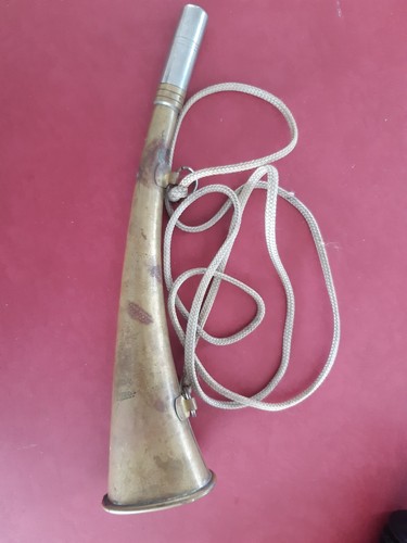 Chasse ancienne trompe corne - trompe,