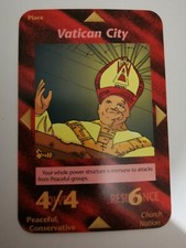 VATICAN CITY CARD UNLIMITED NEW WORLD ORDER INWO ILLUMINATI GAME