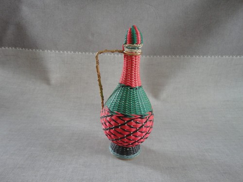 Bouteille scoubidou vintage - bouteille,