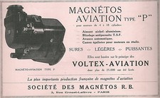 Publicité 1936 Magnétos Voltex aviation avion aéronautique aircraft