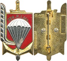 3° R.P.I.M.A, relief, suspentes argentées, translucide doré,Boussemart 445(5308)