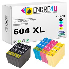 10 cartouches d'encre compatibles 604 XL 604XL ( Ananas ) pour imprimantes Epson