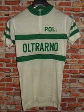 Eroica Maillot Shirt Vélo Cyclisme Vintage Années 70 Oltrarno 50% Laine Brodé