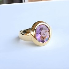 Bague Améthyste ovale en