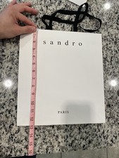 Sandro Paris Shopping & Gift Bag Measures 13 X 12 X 4 INCH  Used