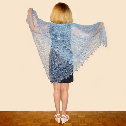Chale lilas bleu - lilas,