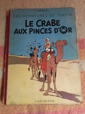 le crabe aux pinces d'or B5 (1951) les av de tintin Hergé côte BDM  + 150e