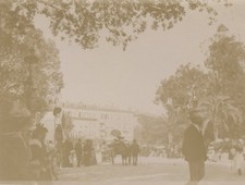 NICE Bataille des fleurs France Photo n7 Snapshot Vintage Citrate 1896