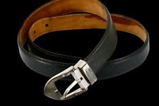 Ceinture Louis Vuitton, Noir, 32, Boucle Argentée