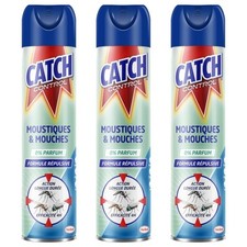 [2871037-3] CATCH Lot de 3 Aérosols Moustiques et Mouches 300ml
