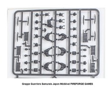 FIREFORGE GAMES Grappes Guerriers Samurais  Figurines 28mm plastique