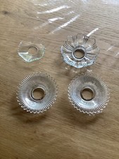 4 Bobèches anciennes Verre Pour Lustre,chandelier