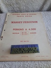 Massey Ferguson moteur Perkins A 4.300 Catalogue pieces de rechange. De 1967