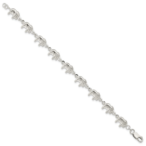 Silver polished elephants - elephants, 7