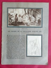 LES DESSINS DE LA COLLECTION WALTER GAY par Louis HAUTECOEUR NOËL 1927