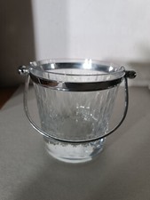 cristal baccarat Estampillé Seau À Glace Monture Chromée TBE