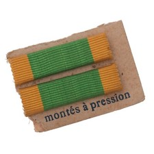 Lot 2 Barrettes de Rappels Ordre du Dragon d'Annam Ancienne Décoration Militaire