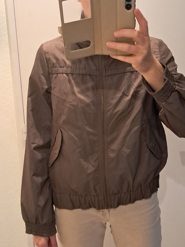 Veste blazer zippé marron - zippé,