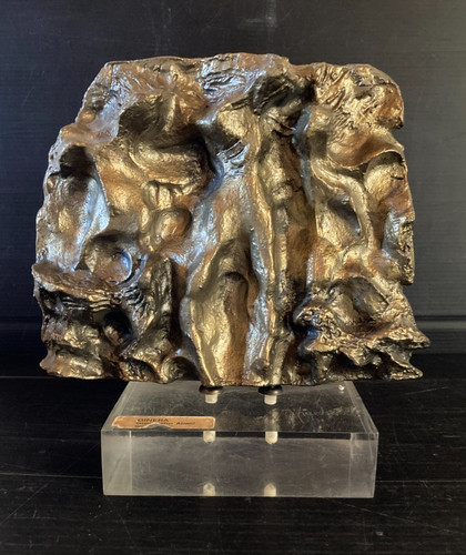 Bas relief plaque bronze - relief,