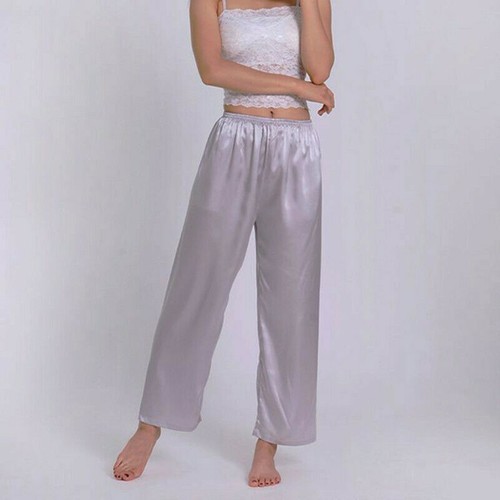 Femme faux satin soie pantalon - femme,