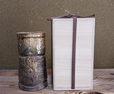 Vase à fleurs Iga Ware période inconnue/artiste avec boîte assortie