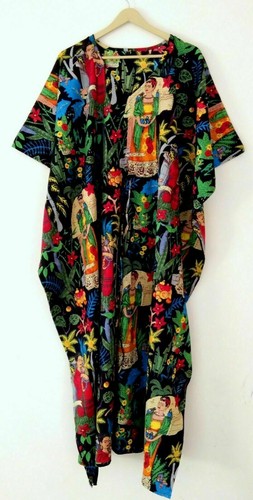 Robe caftan longue coton - robe,