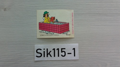 Hergé autocollant bain du - hergé,