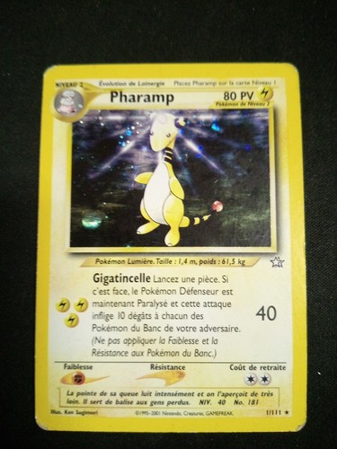 Carte pokémon pharamp 111 - carte, 1/111
