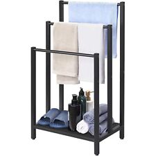 Porte-Serviettes Premium 3 portants Noir Epoxy Design Élégant et Fonctionnel