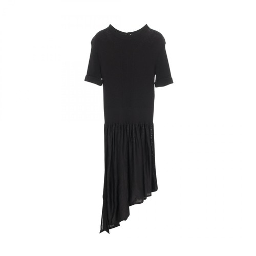 Robe asymétrique côtes