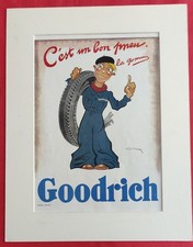 Publicité Presse: Automobile Pneu GOODRICH Illustration GEO HAM - FONDERIE  1931