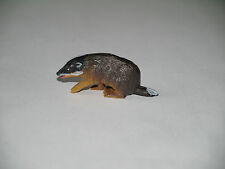 FIGURINE STARLUX ANIMAUX ZOO CASTOR MARMOTTE ASSISE MARRON FONCE