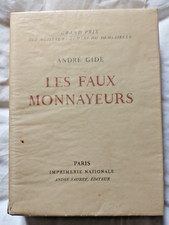Les Faux Monnayeurs par Gide ed Sauret Lithographie de Minaux EX N°