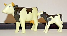 PLAYMOBIL VACHE + VEAU NOIR