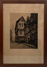 Gravure À L'Eau-forte Vieux