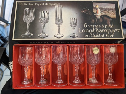 Anciens verre pied - 6,