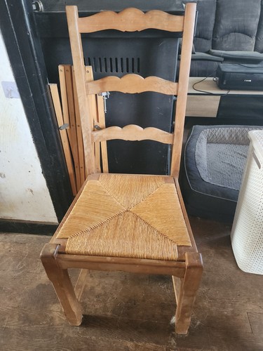 Lot chaises bois et - en,