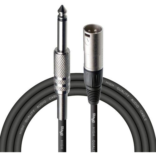 Câble audio xlr mâle jack - xlr, 3m