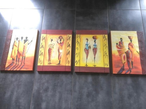 Cadres toiles africaines sur - cadres,