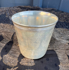 Timbale en métal argenté