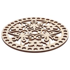  2 Pcs Fond De Panier À Crocheter Couffins Décoration D'intérieur