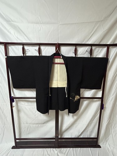 Kimono japonais Haori noir