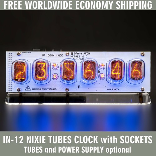 Nixie tubes clock on - in-12,